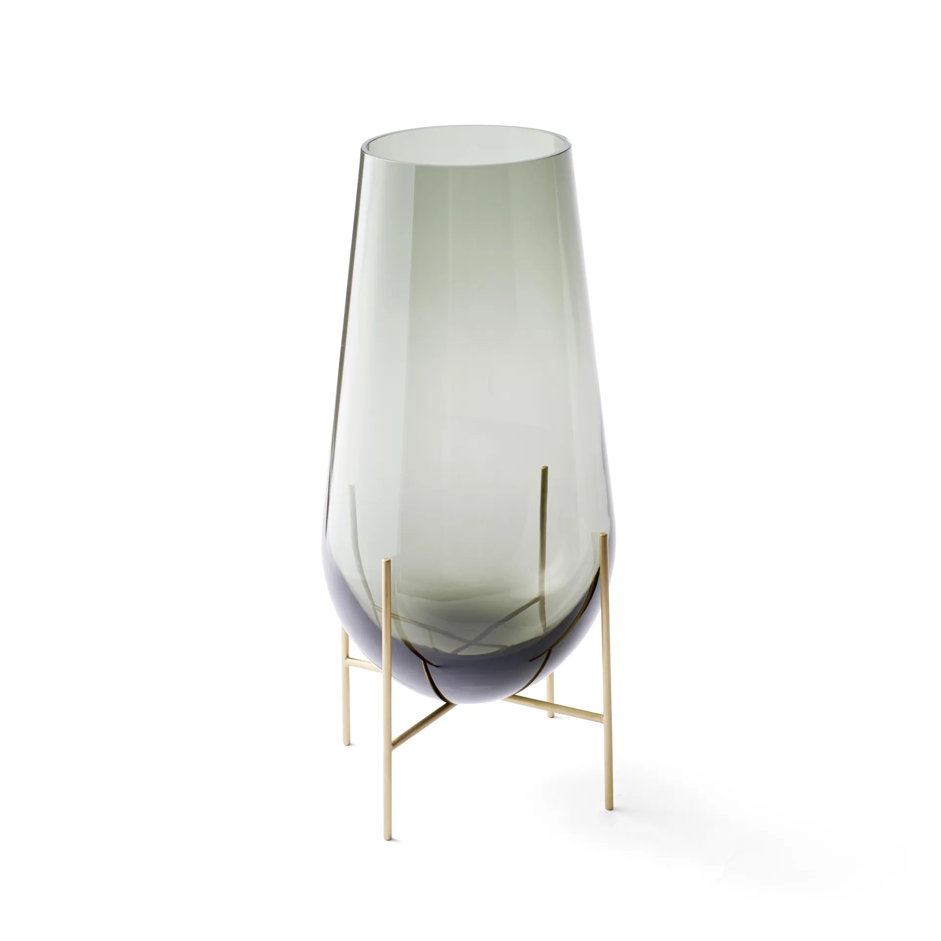 Jarrón Échasse S, vidrio ahumado Audo Copenhagen