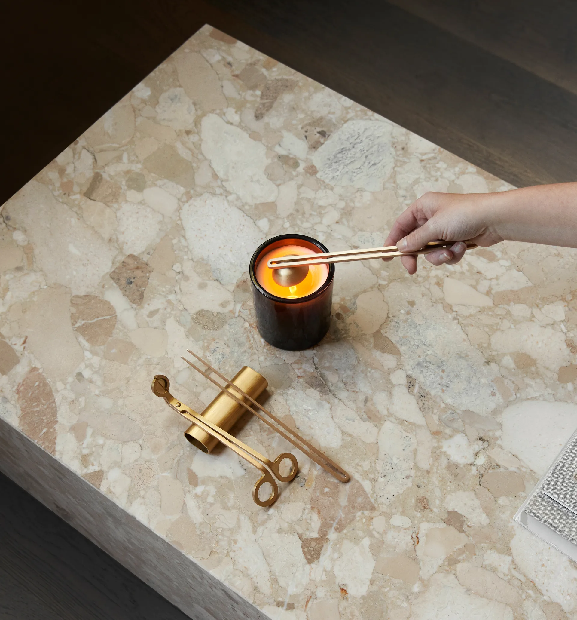 Kit de cuidado para velas Clio 4 piezas, Latón Audo Copenhagen