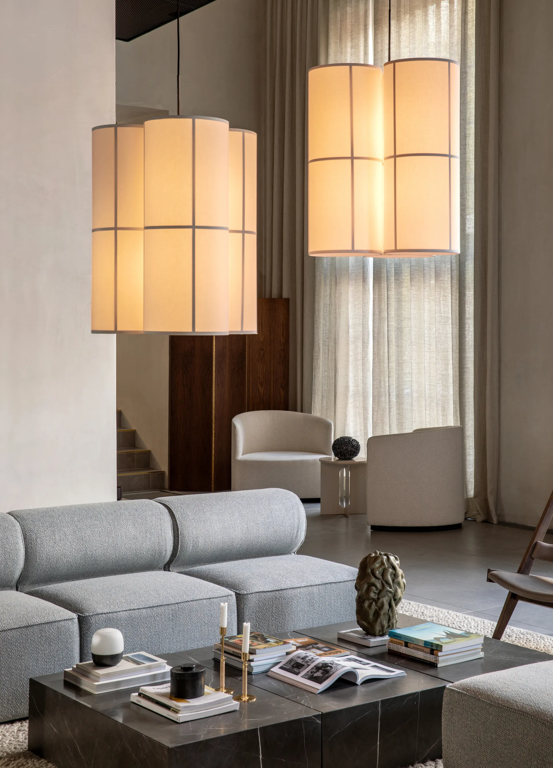 Lámpara colgante Hashira Cluster raw, 75 cm Audo Copenhagen