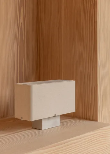 Lámpara de mesa Nonna 24 cm - Aluminio cepillado-arena - Audo Copenhagen