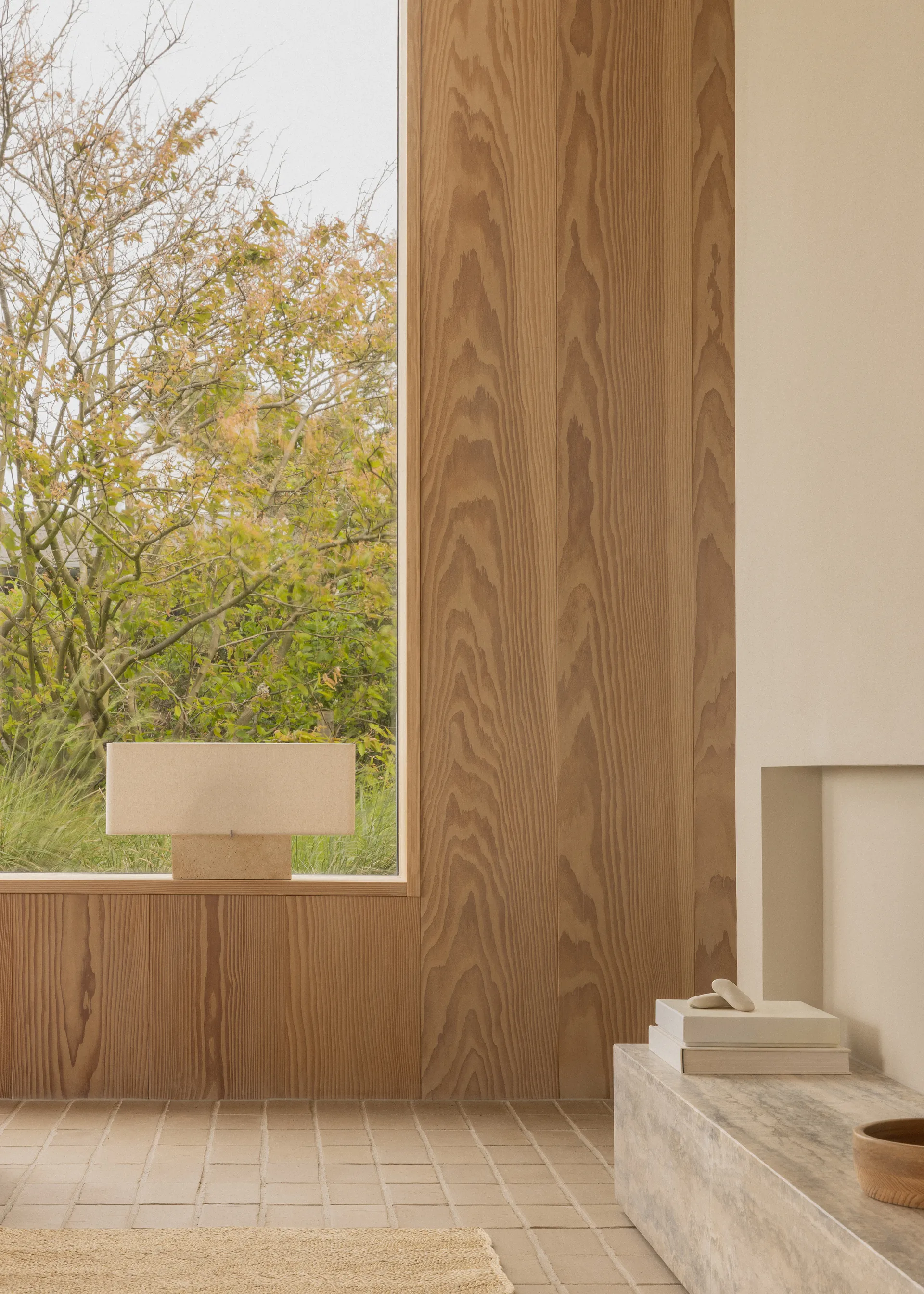 Lámpara de mesa Nonna 30 cm, Travertino-arena Audo Copenhagen