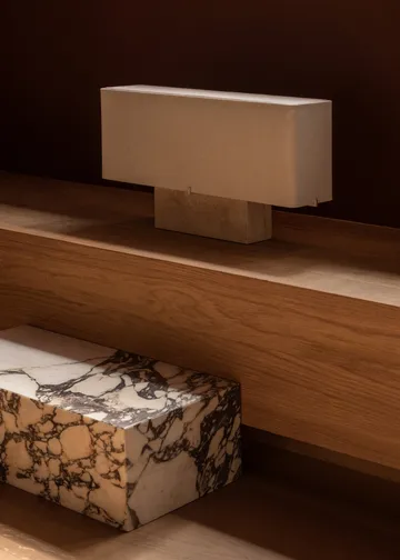 Lámpara de mesa Nonna 30 cm - Travertino-arena - Audo Copenhagen