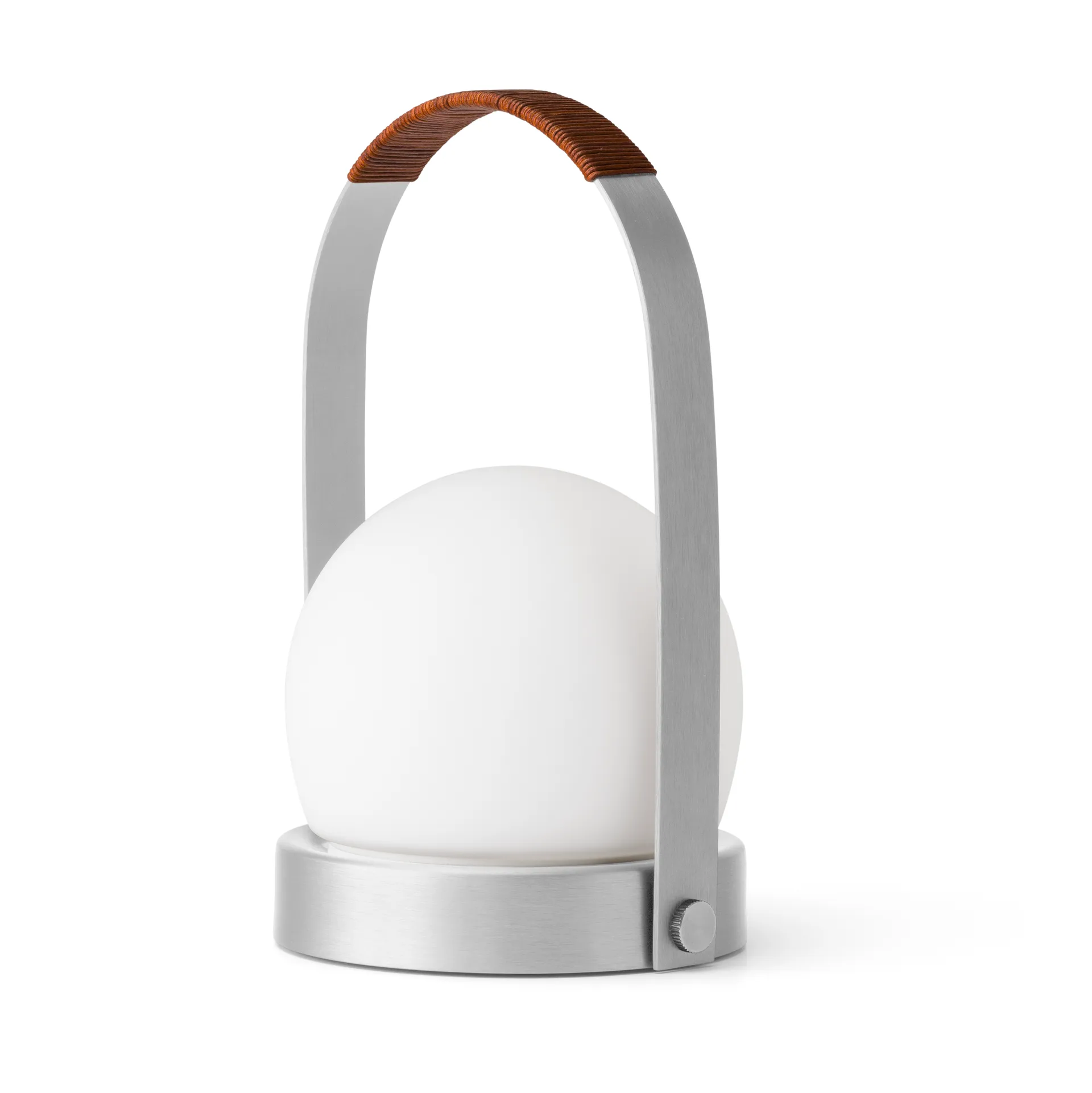 Lámpara de mesa portátil Carrie, Borstad aluminium Audo Copenhagen