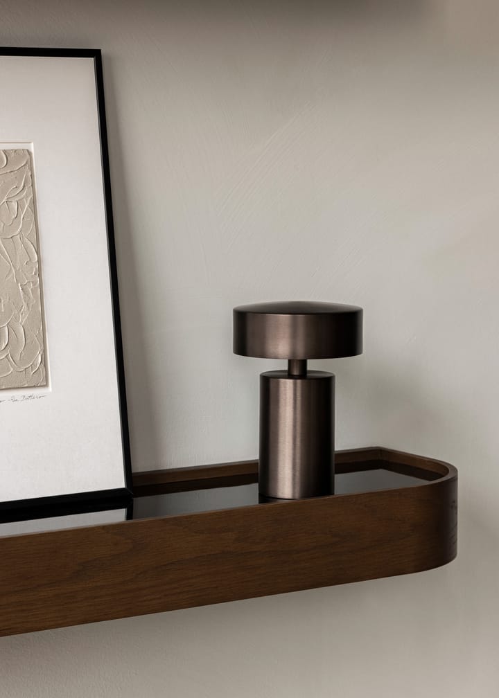 Lámpara de mesa portátil Column IP44, Bronce Audo Copenhagen