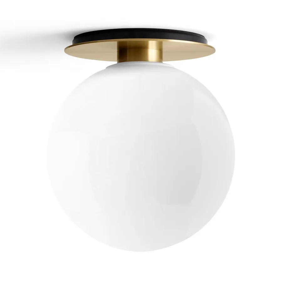 Lámpara de pared o techo TR latón, vidrio opal brillante Audo Copenhagen