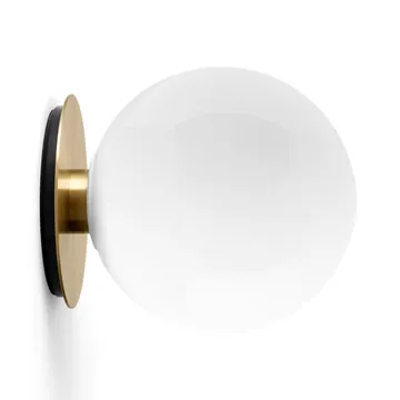 Lámpara de pared o techo TR latón - vidrio opal brillante - Audo Copenhagen