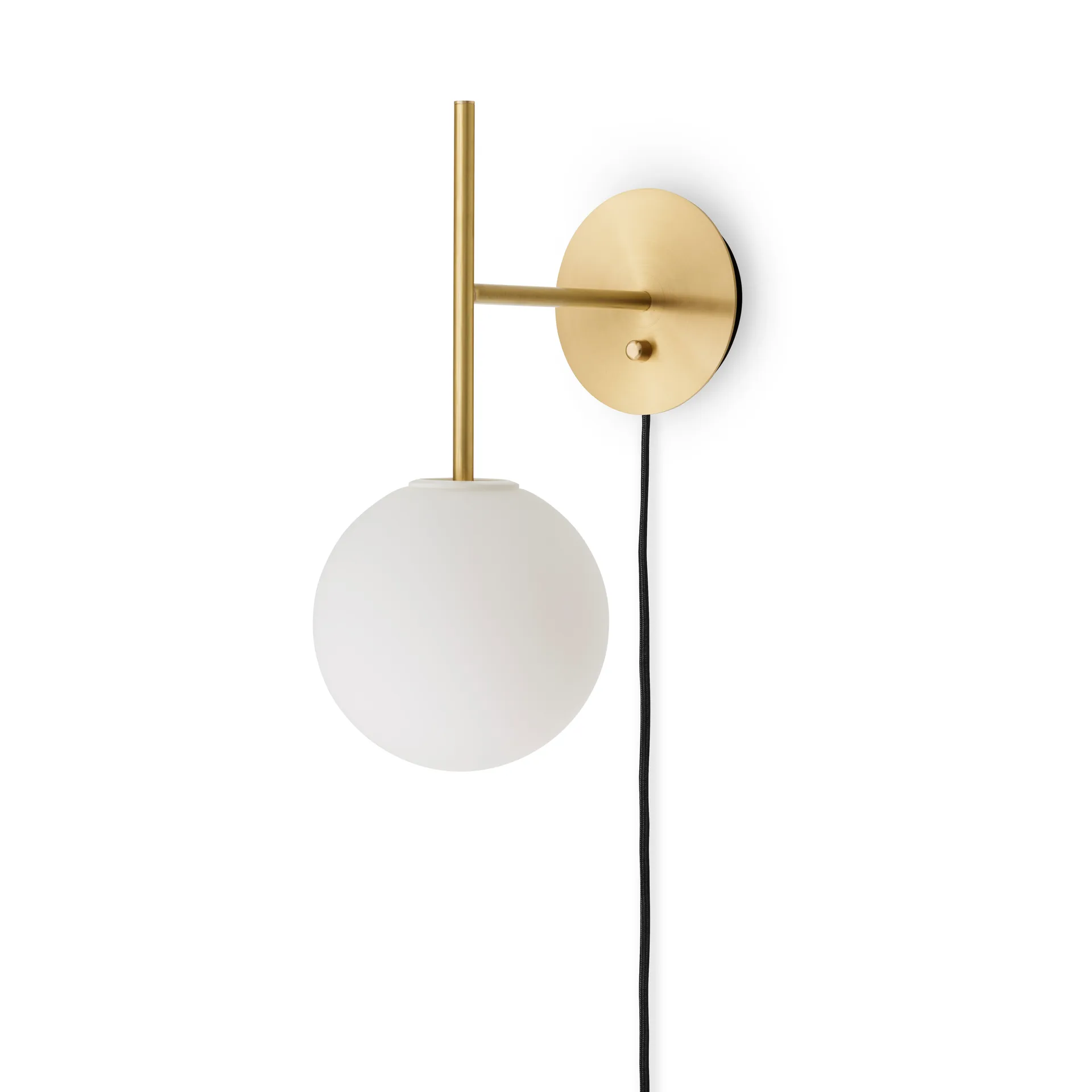 Lámpara de pared TR Bulb Suspended, Brushed brass Audo Copenhagen