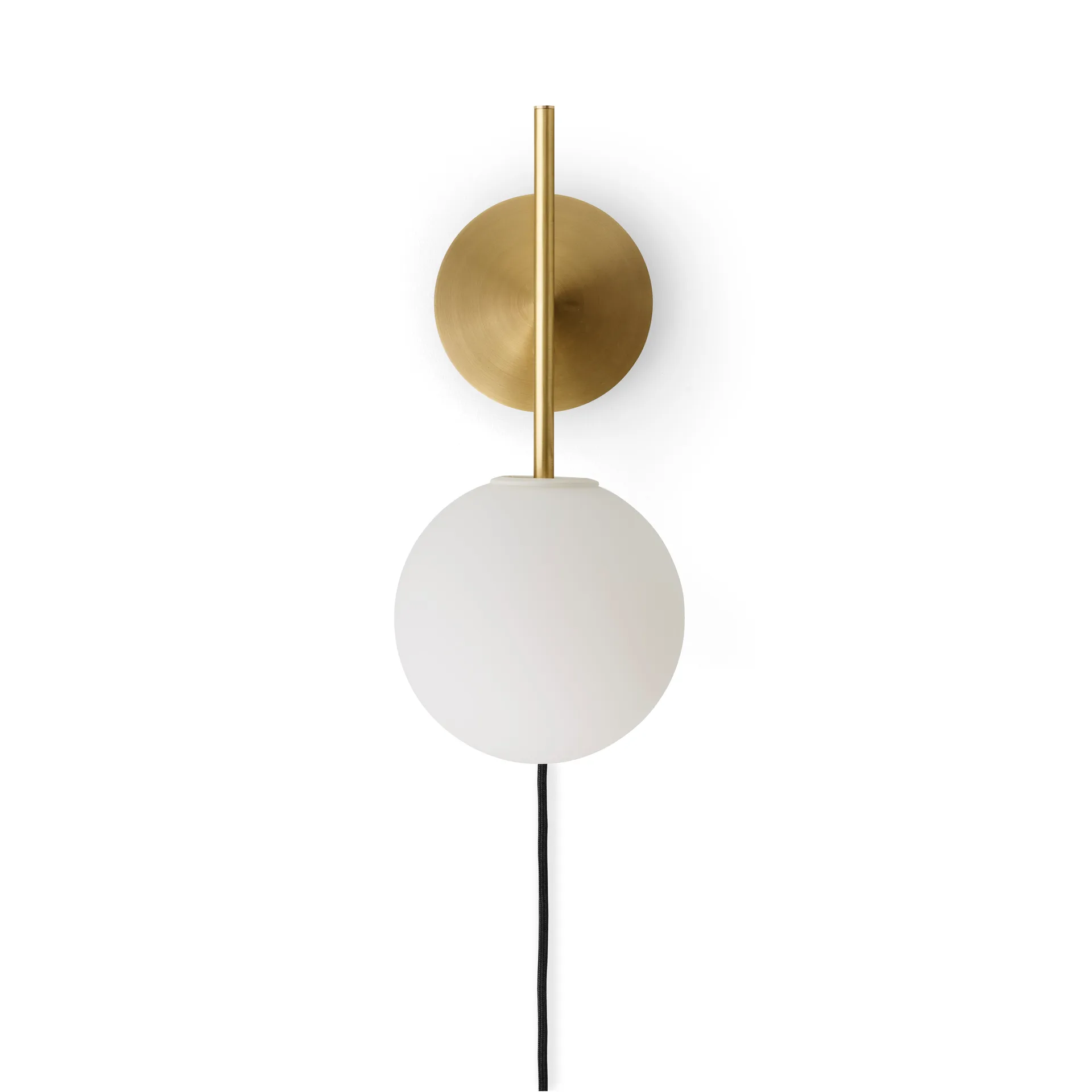 Lámpara de pared TR Bulb Suspended, Brushed brass Audo Copenhagen