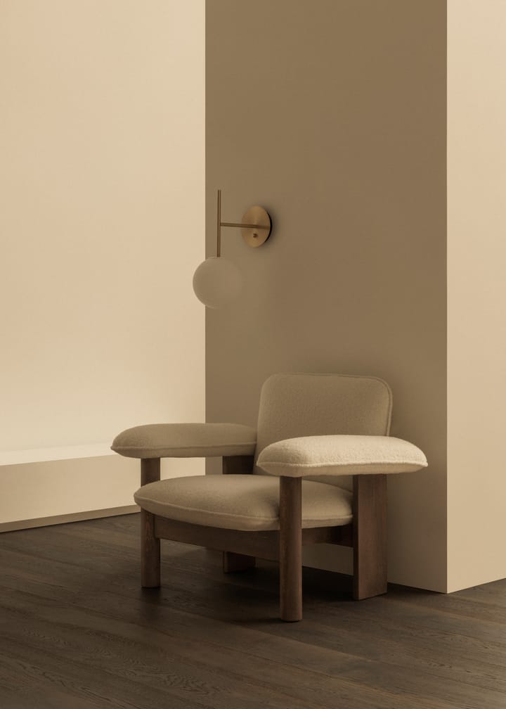 Lámpara de pared TR Bulb Suspended, Brushed brass Audo Copenhagen