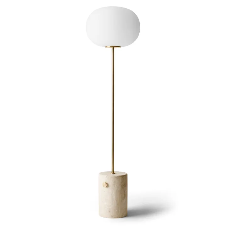 Lámpara de pie JWDA - travertino-latón, 150 cm - Audo Copenhagen