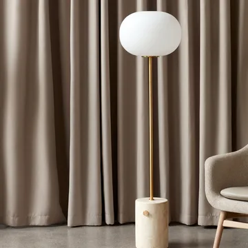 Lámpara de pie JWDA - travertino-latón, 150 cm - Audo Copenhagen