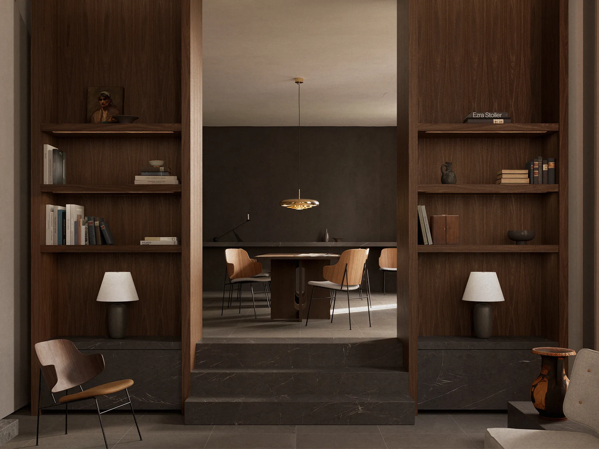 Lámpara de techo Resonant Ø53 cm, Latón Audo Copenhagen