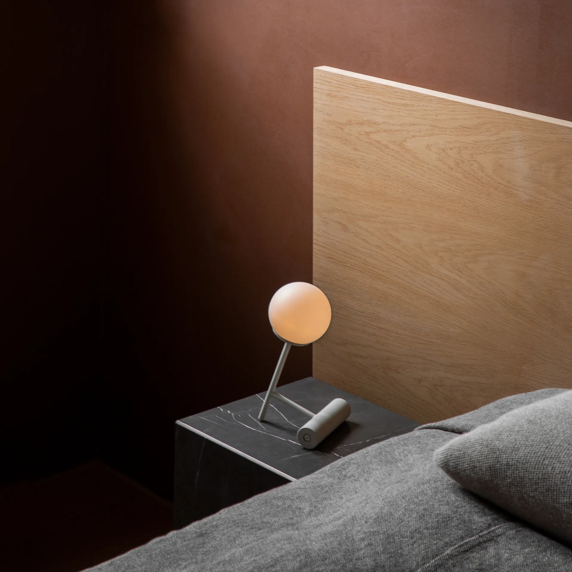 Lámpara Phare LED, gris claro Audo Copenhagen
