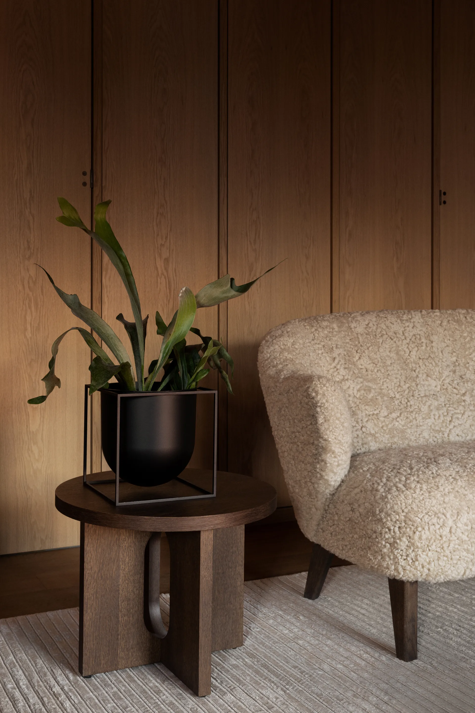 Maceta Kubus 23 cm, negro Audo Copenhagen