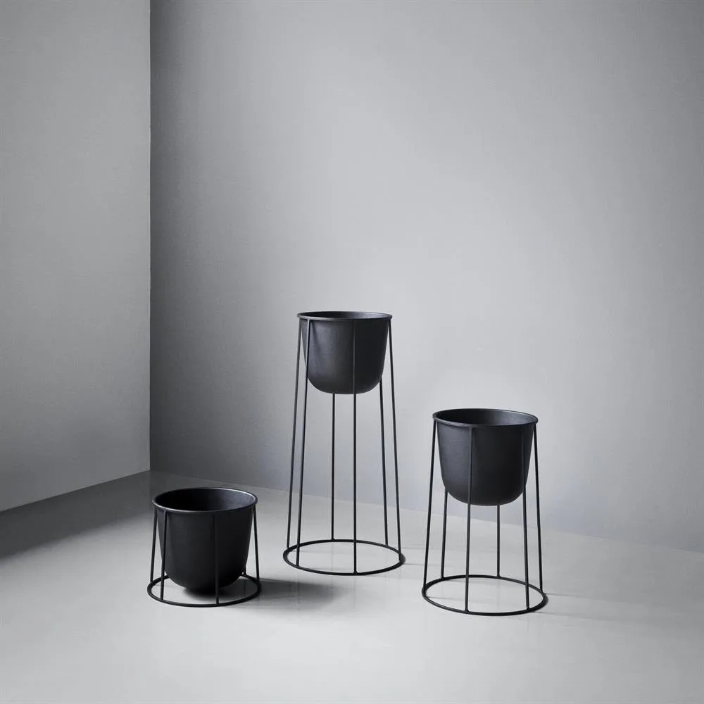 Maceta Wire Pot, negro Audo Copenhagen