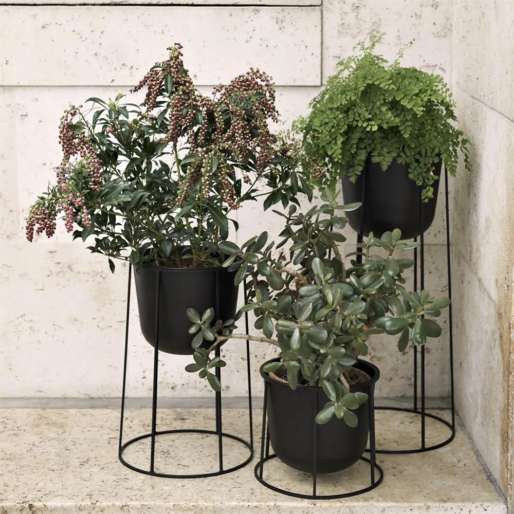Maceta Wire Pot, negro Audo Copenhagen