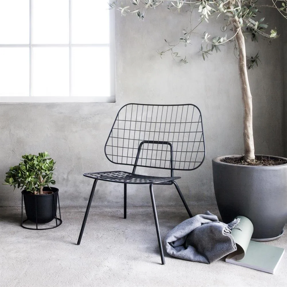 Maceta Wire Pot, negro Audo Copenhagen