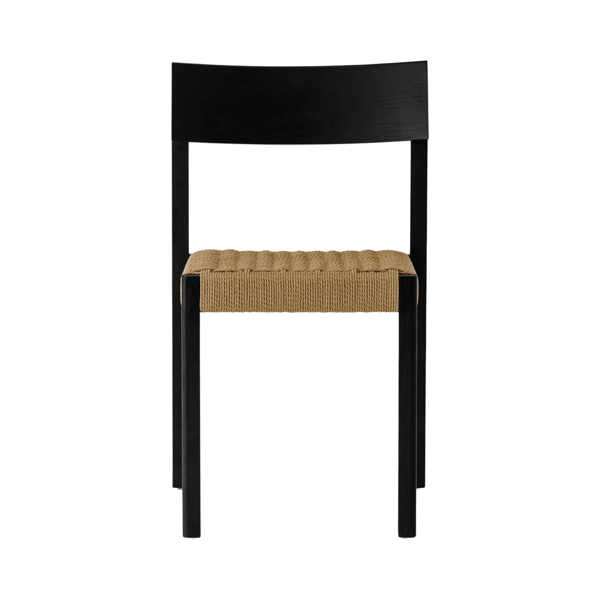 Mauro silla, Roble negro-asiento trenzado natural Audo Copenhagen