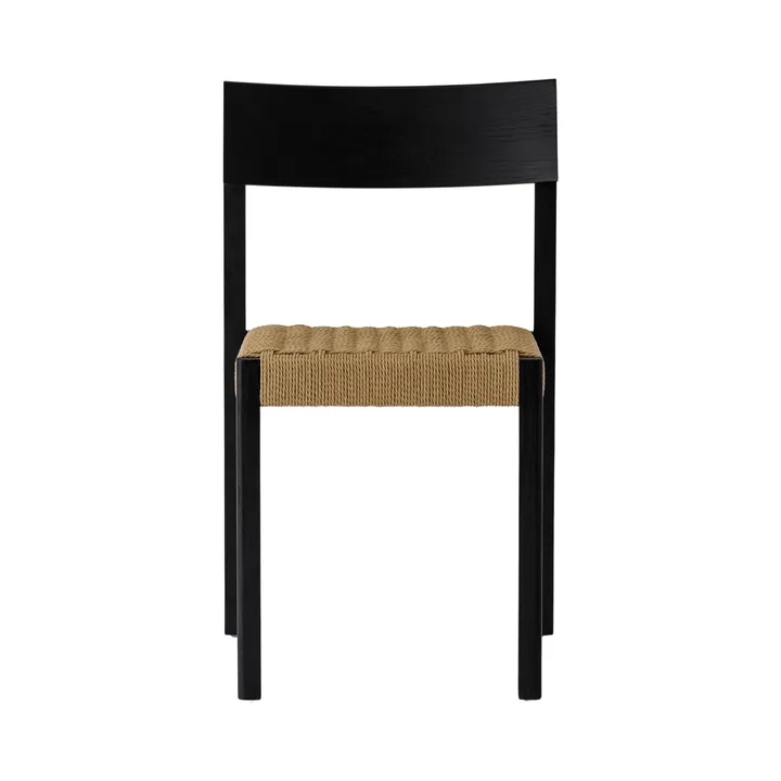 Mauro silla - Roble negro-asiento trenzado natural - Audo Copenhagen