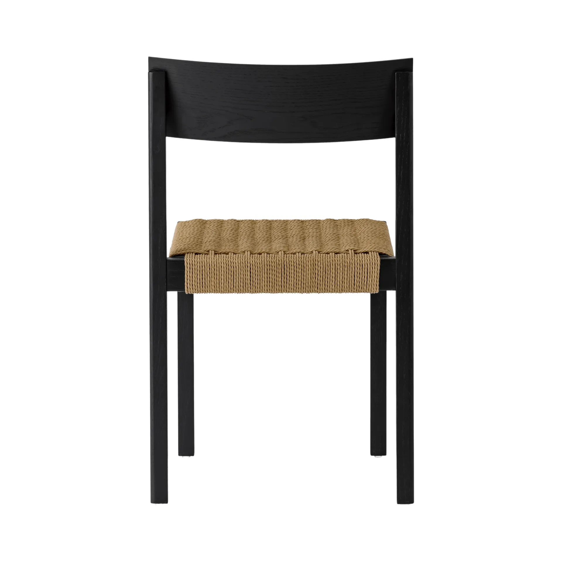 Mauro silla, Roble negro-asiento trenzado natural Audo Copenhagen