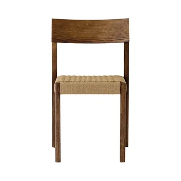 Mauro silla - Roble teñido oscuro-asiento trenzado natural - Audo Copenhagen