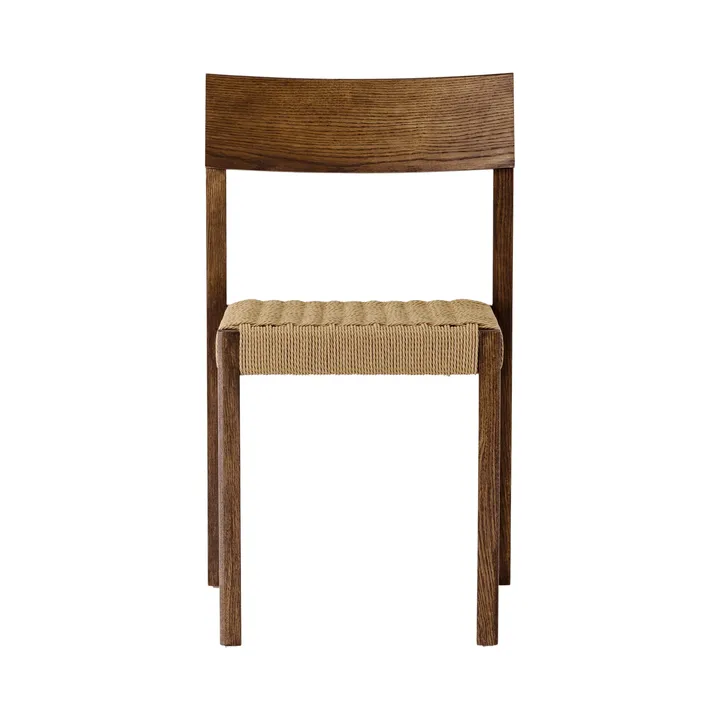 Mauro silla - Roble teñido oscuro-asiento trenzado natural - Audo Copenhagen