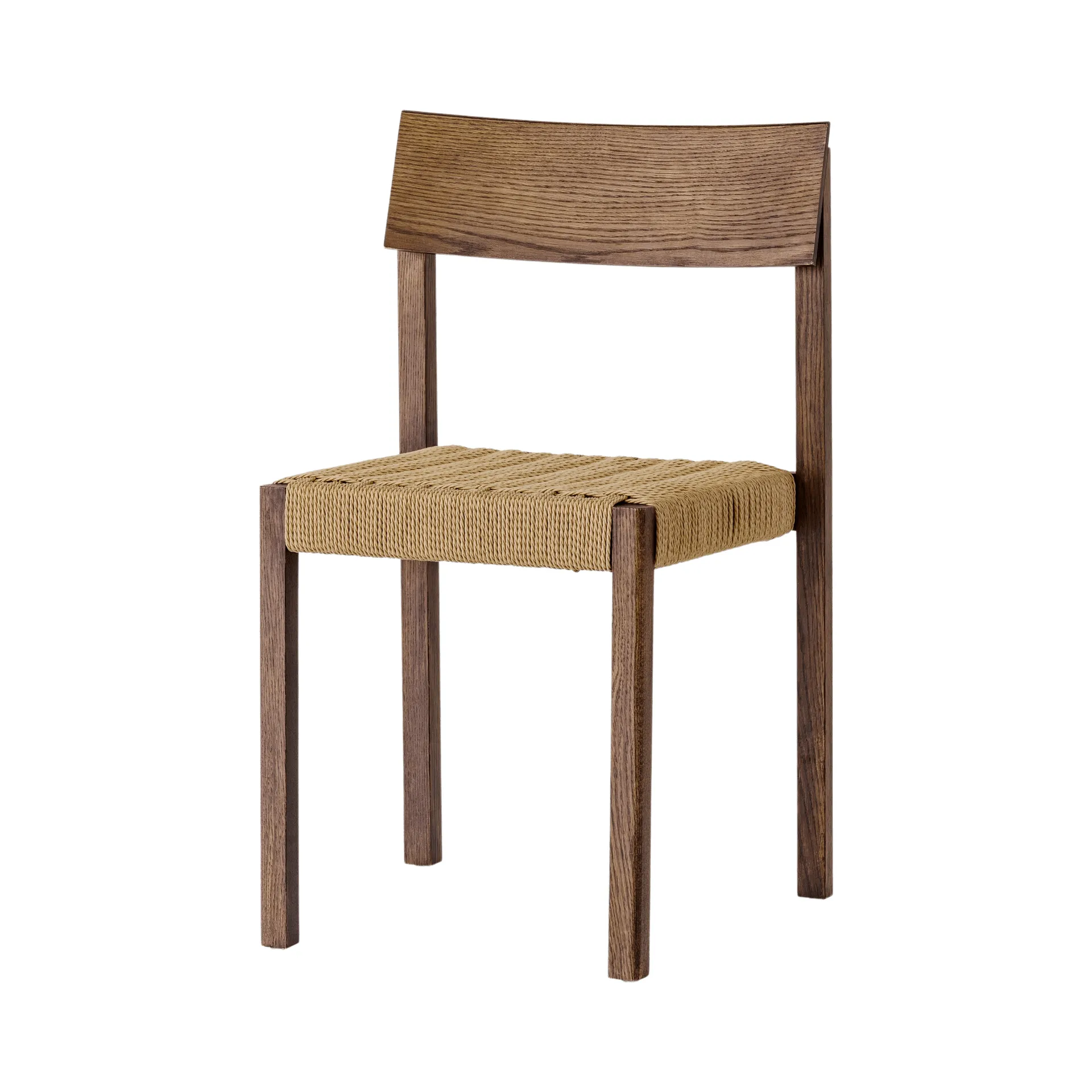 Mauro silla, Roble teñido oscuro-asiento trenzado natural Audo Copenhagen