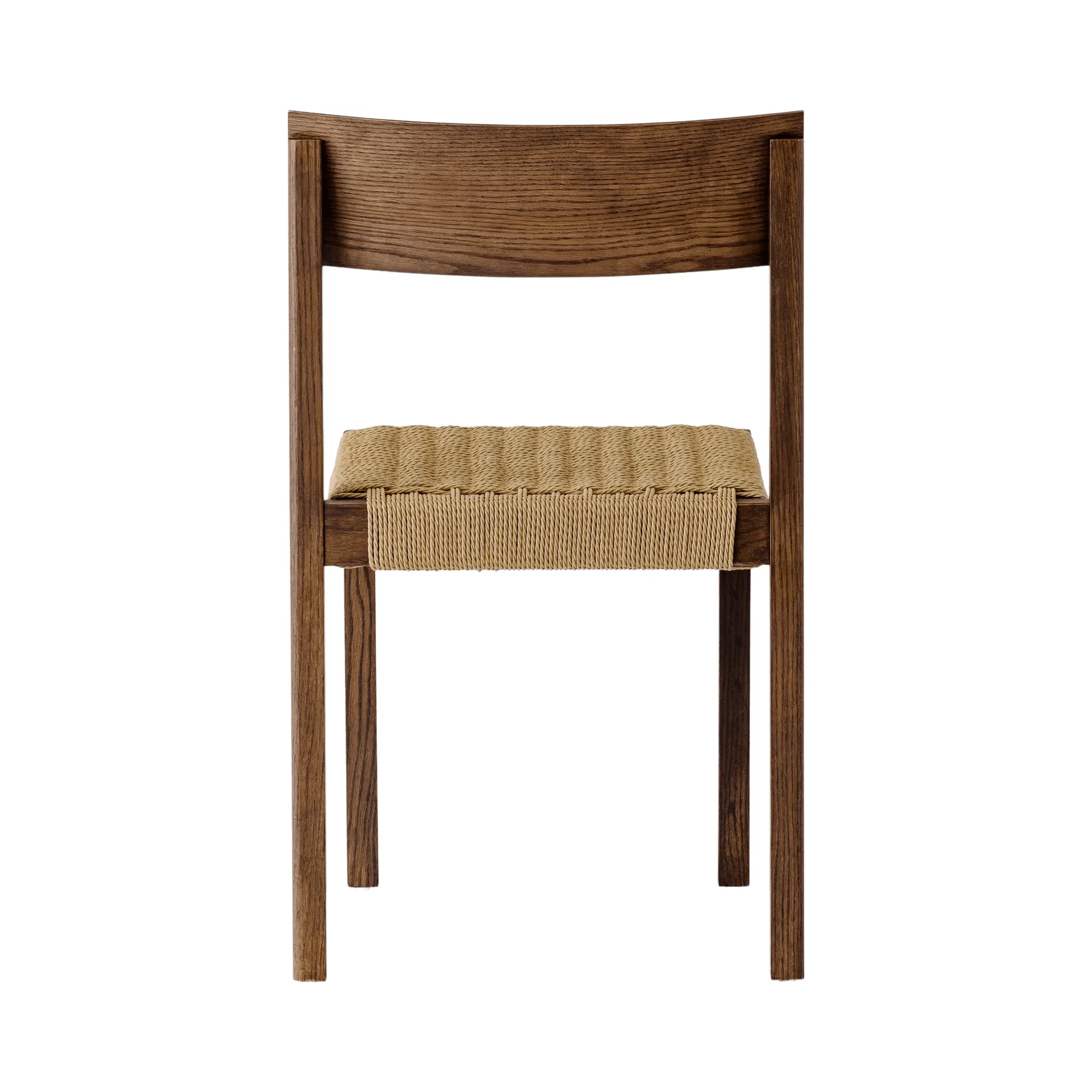 Mauro silla, Roble teñido oscuro-asiento trenzado natural Audo Copenhagen