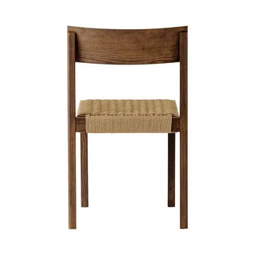 Mauro silla - Roble teñido oscuro-asiento trenzado natural - Audo Copenhagen