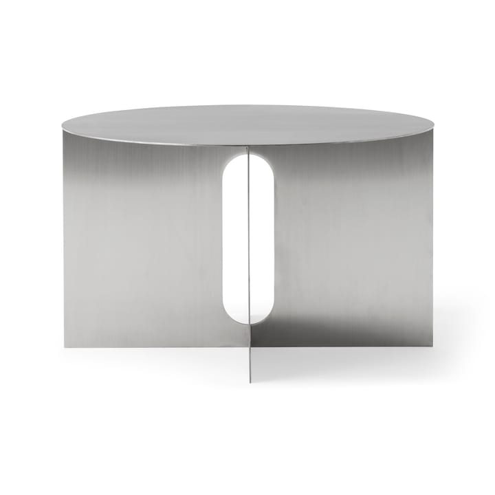 Mesa auxiliar Androgyne Ø63 cm - Brushed steel - Audo Copenhagen