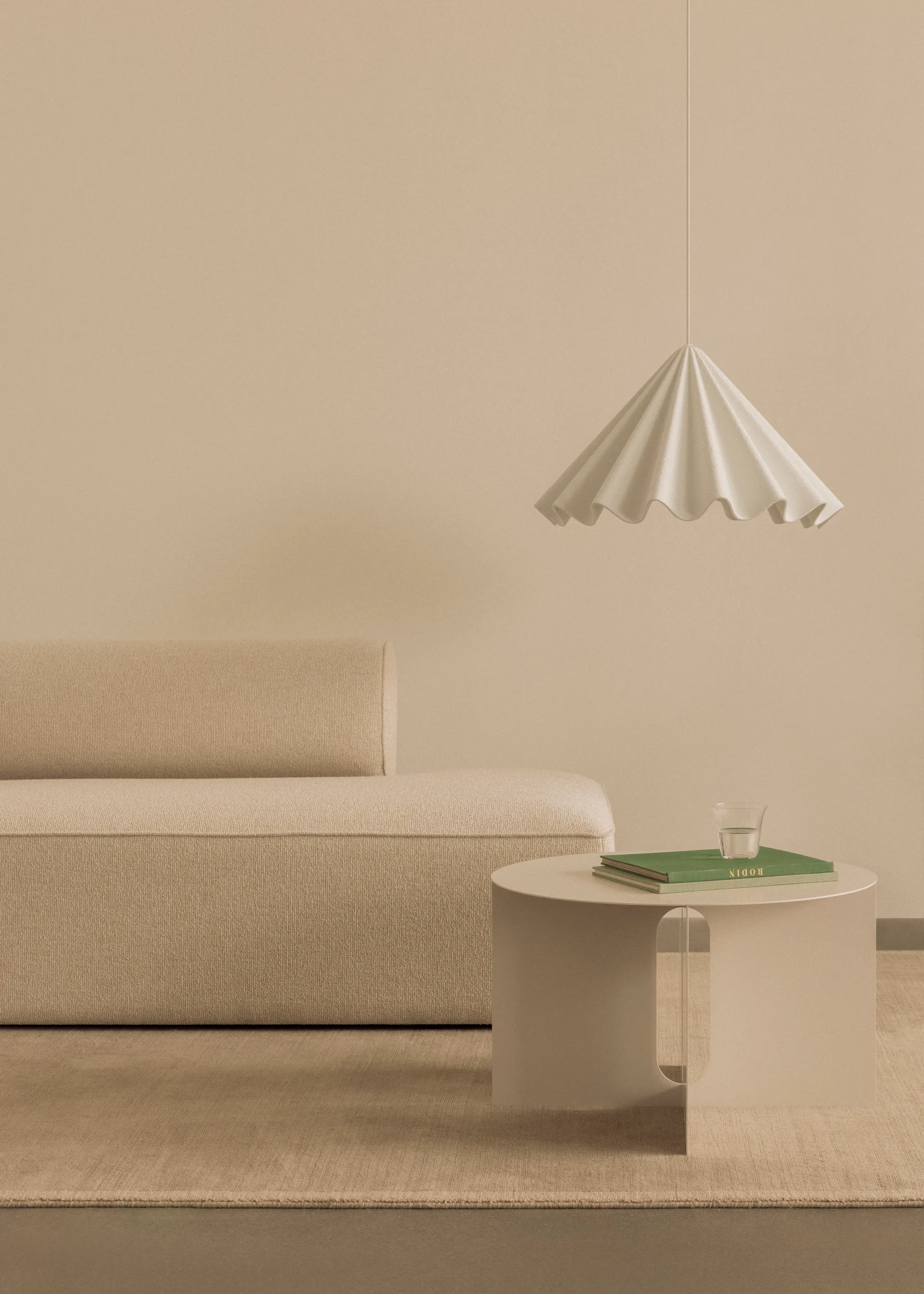 Mesa auxiliar Androgyne Ø63 cm, Ivory Audo Copenhagen