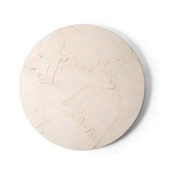 Mesa auxiliar Androgyne - Calacatta Viola mármol-ivory acero, Ø42 cm - Audo Copenhagen
