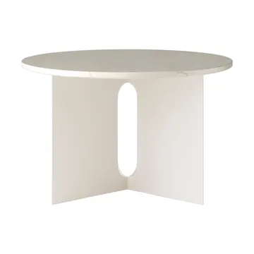 Mesa auxiliar Androgyne - Crystal Rose mármol-ivory acero, Ø65 cm - Audo Copenhagen