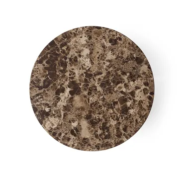 Mesa auxiliar Androgyne - Mármol Emperador-acero negro, Ø42 cm - Audo Copenhagen