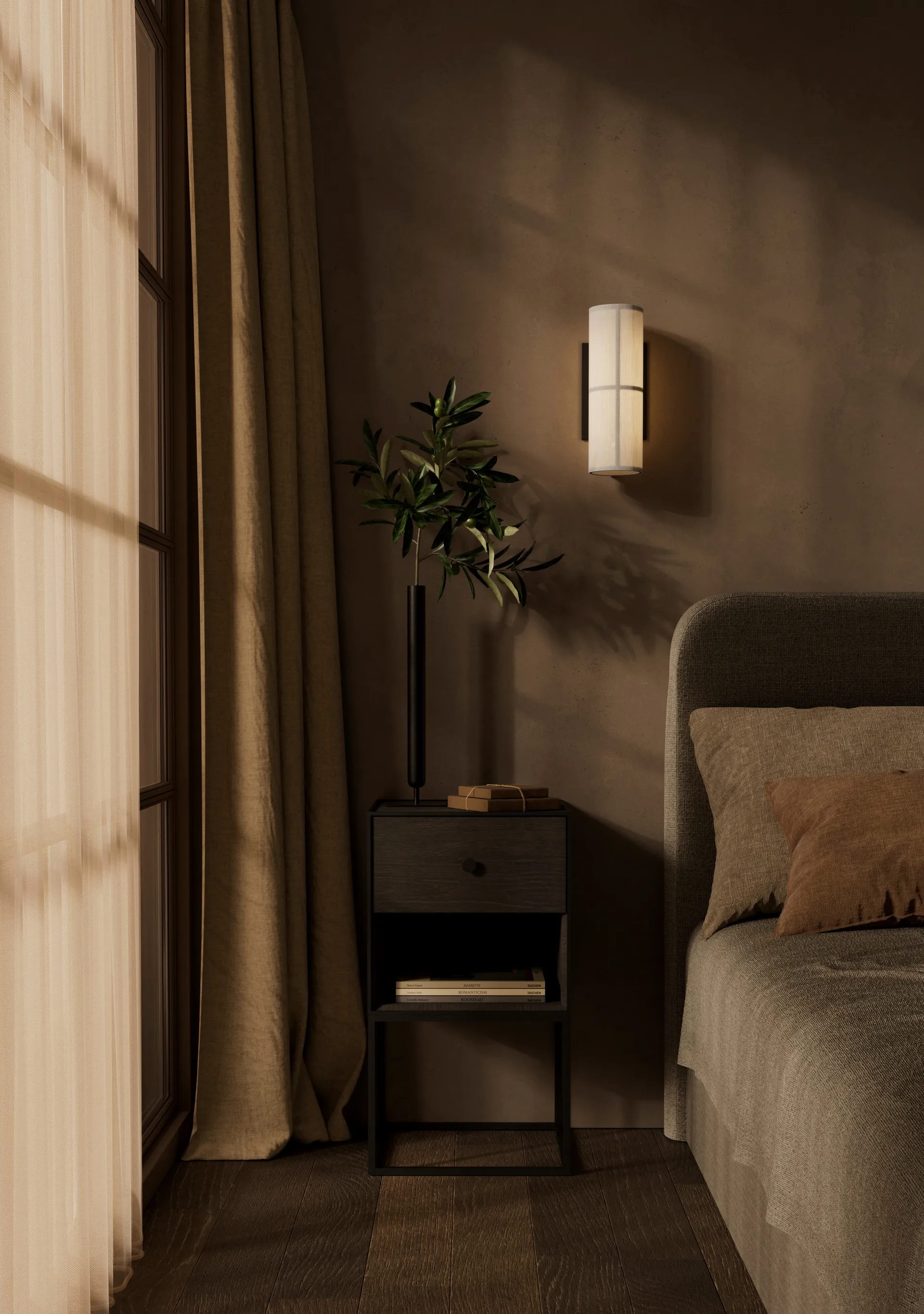 Mesa auxiliar Frame 35, roble ahumado Audo Copenhagen