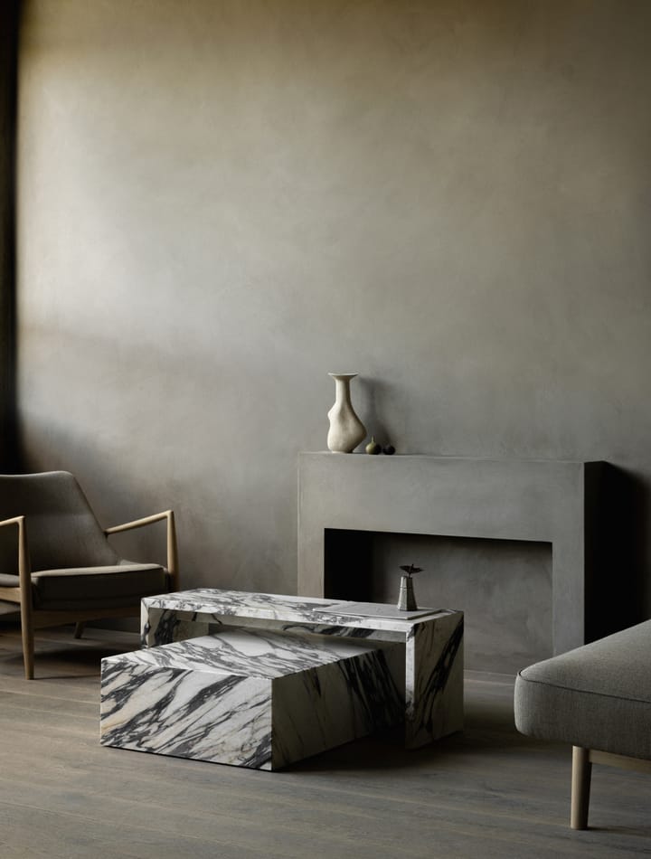 Mesa auxiliar Plinth Bridge, Calacatta Viola Audo Copenhagen