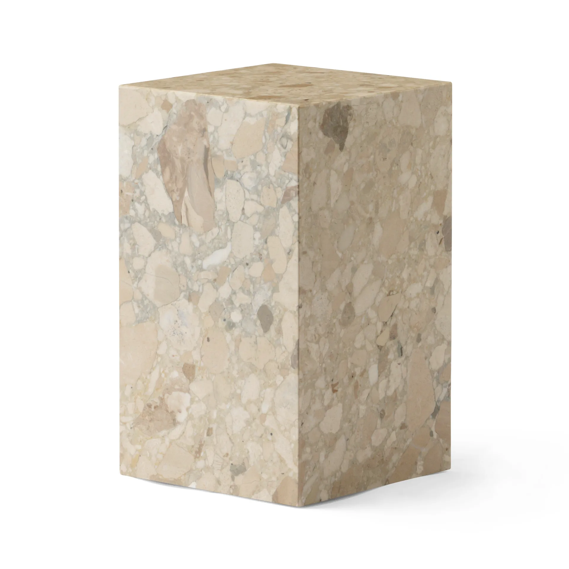 Mesa auxiliar Plinth tall 30x30x51 cm, Kunis Breccia Audo Copenhagen