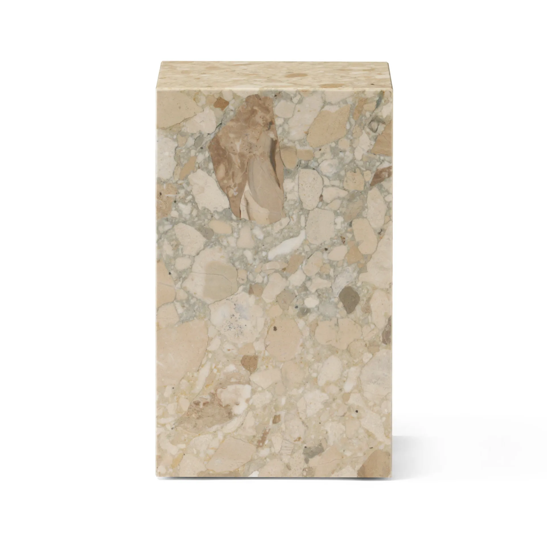 Mesa auxiliar Plinth tall 30x30x51 cm, Kunis Breccia Audo Copenhagen