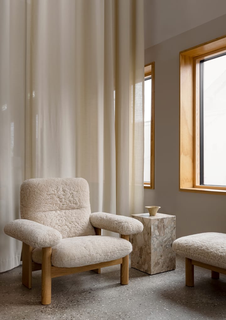 Mesa auxiliar Plinth tall 30x30x51 cm, Kunis Breccia Audo Copenhagen