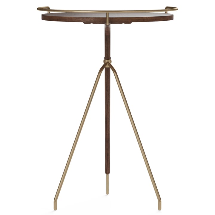 Mesa auxiliar Umanoff nogal-latón pulido, 60 cm Audo Copenhagen