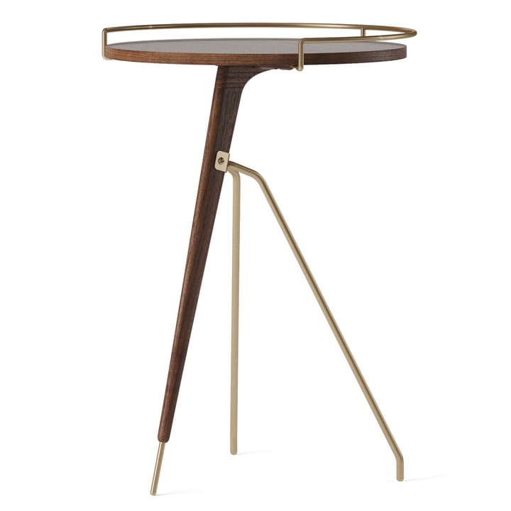 Mesa auxiliar Umanoff nogal-latón pulido, 60 cm Audo Copenhagen