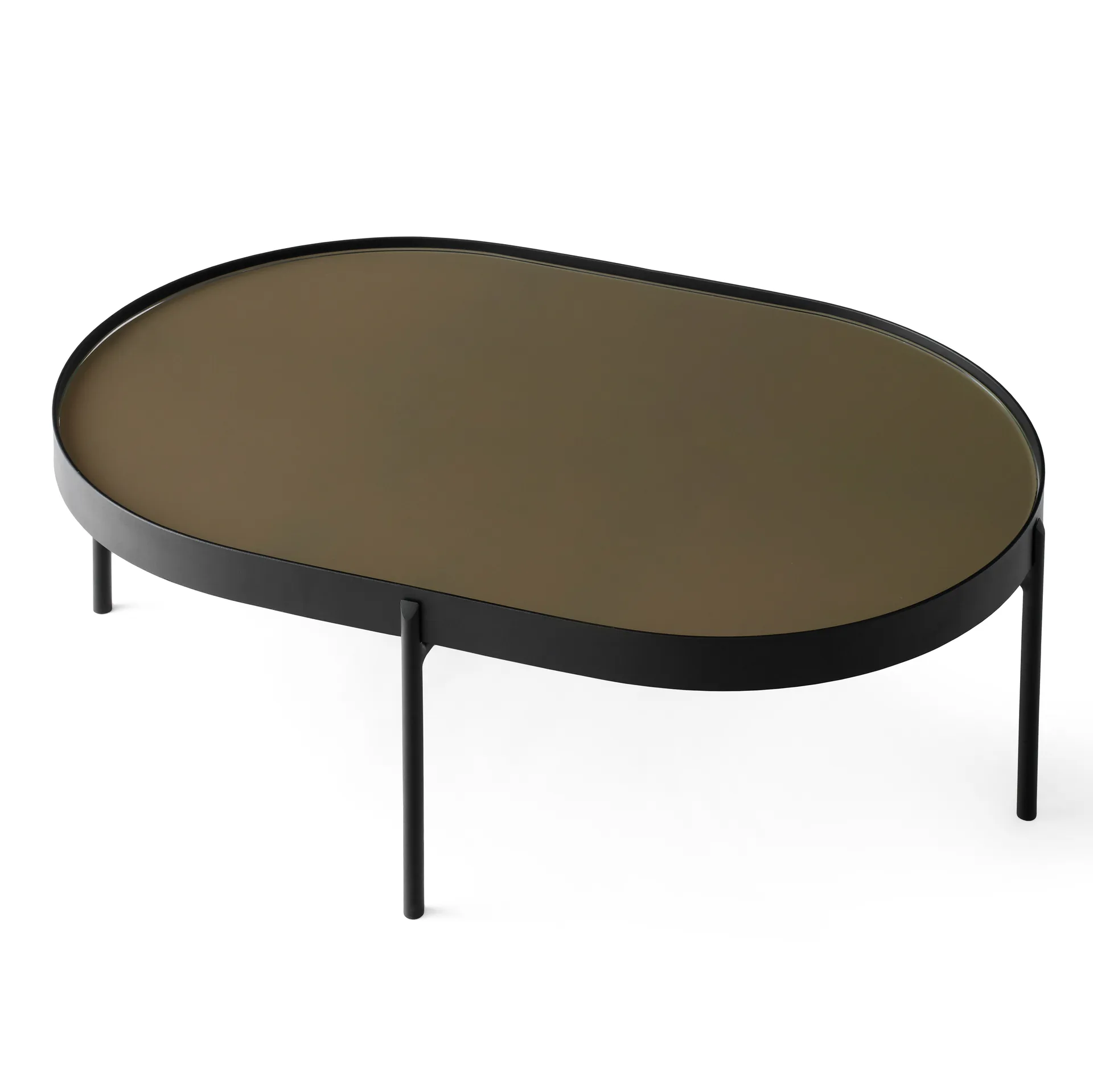 Mesa de centro NoNo L 59,5 x 96,5 cm, Negro-marrón Audo Copenhagen