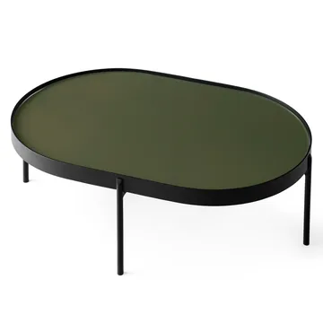 Mesa de centro NoNo L 59,5 x 96,5 cm - Negro-verde oscuro - Audo Copenhagen