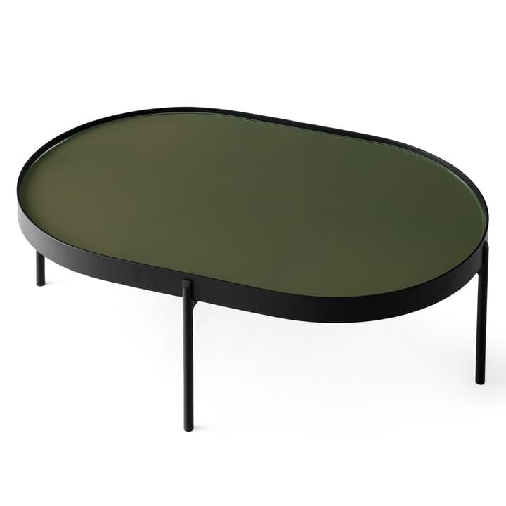 Mesa de centro NoNo L 59,5 x 96,5 cm - Negro-verde oscuro - Audo Copenhagen