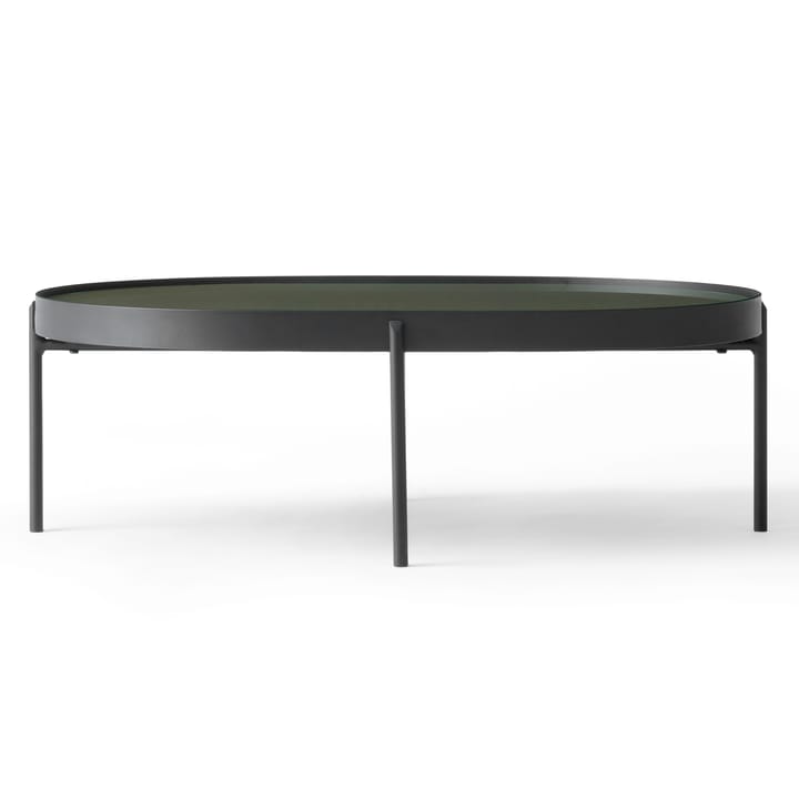 Mesa de centro NoNo L 59,5 x 96,5 cm - Negro-verde oscuro - Audo Copenhagen