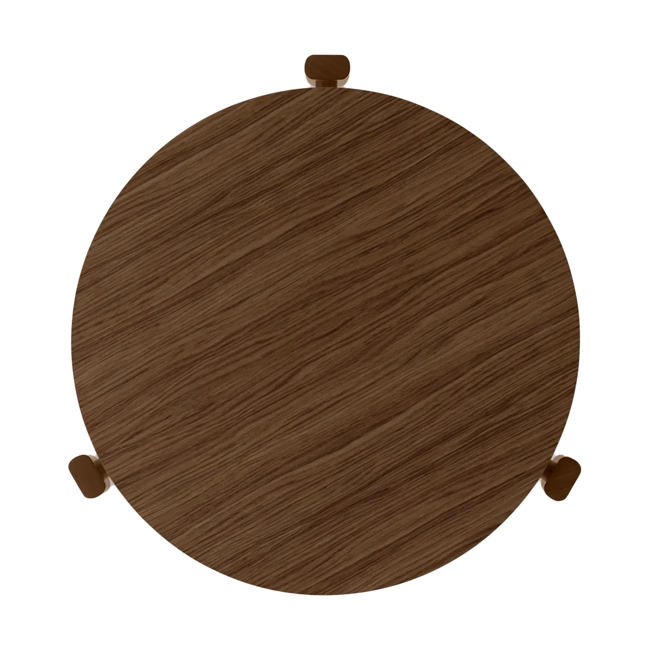 Mesa de centro Passage, Roble teñido oscuro, Ø50 cm Audo Copenhagen