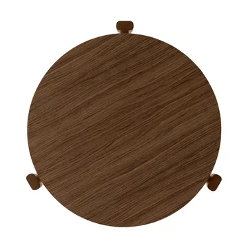 Mesa de centro Passage - Roble teñido oscuro, Ø50 cm - Audo Copenhagen