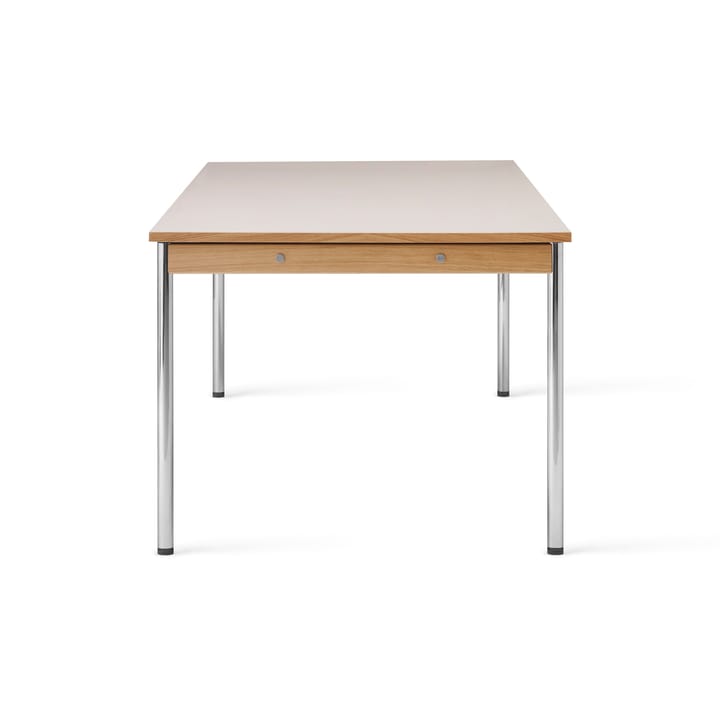 Mesa de conferencia Co Table 240x100cm, Chrome, laminate creme Audo Copenhagen