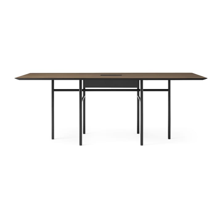 Mesa de conferencia Snaregade Conference table - negro-roble teñido oscuro 90x200 cm - Audo Copenhagen