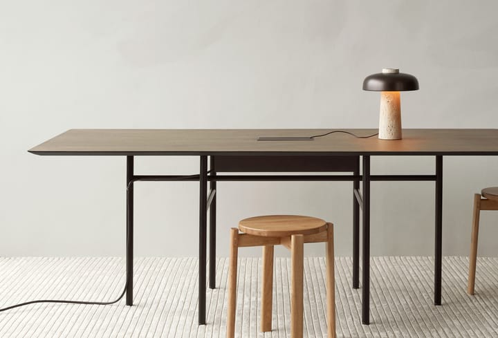 Mesa de conferencia Snaregade Conference table - negro-roble teñido oscuro 90x200 cm - Audo Copenhagen